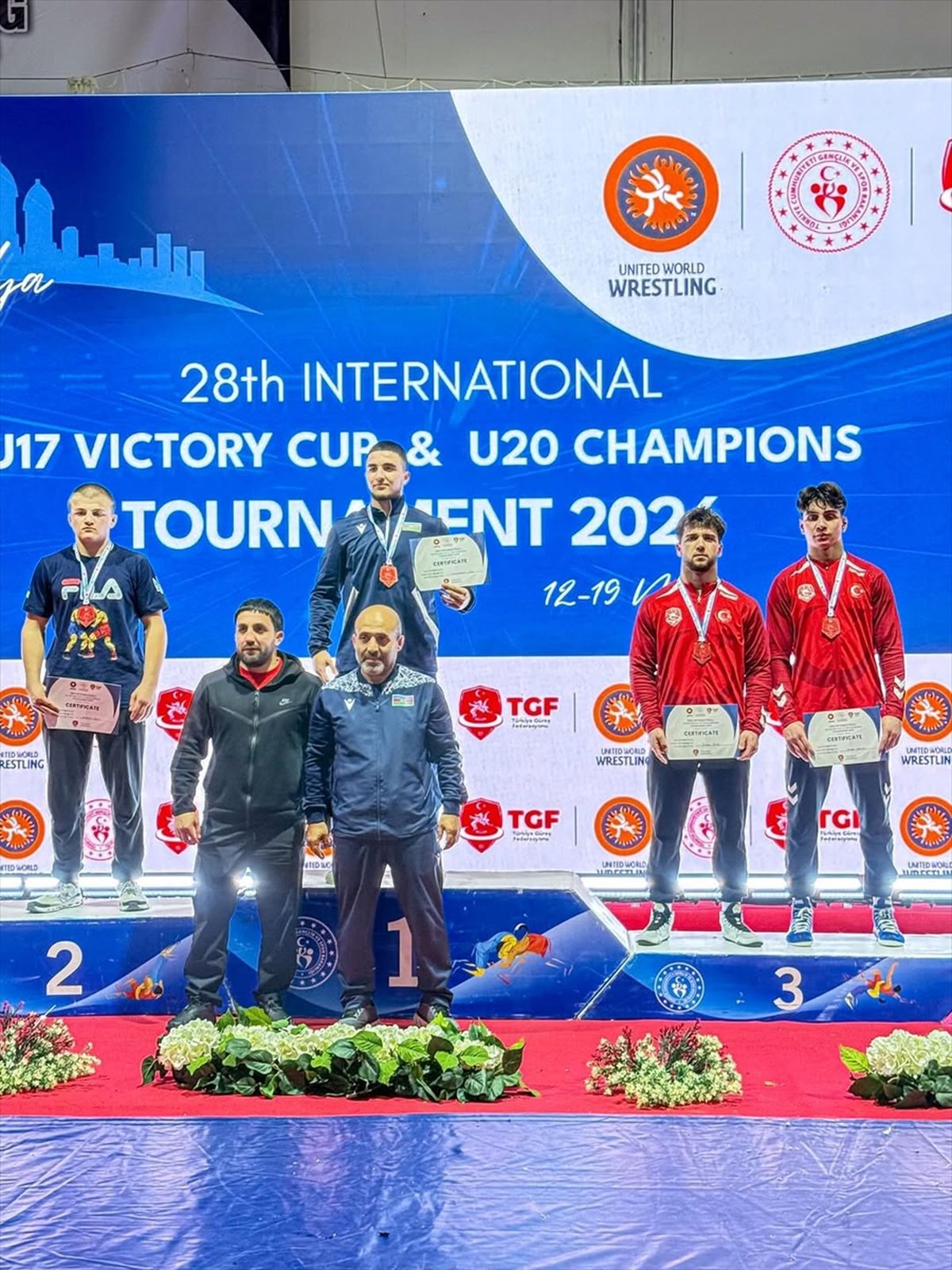 Uluslararası Zafer Kupası Güreş Turnuvası Antalya'da tamamlandı