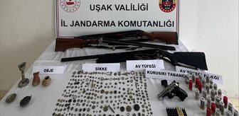 Uşak'ta evde 284 sikke ele geçirildi