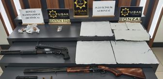 Uşak'ta uyuşturucu operasyonunda yakalanan 3 şüpheli tutuklandı