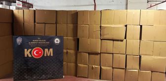 Bursa'da 3 milyon 105 bin makaron ele geçirildi