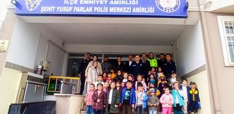 Yeşilyurt'ta anaokulu öğrencilerinden polislere ziyaret