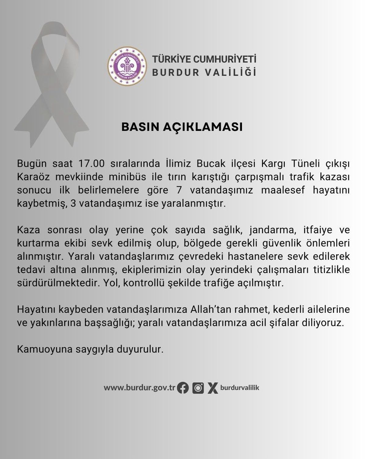Burdur'da Minibüs ve Beton Mikseri Çarpıştı: 7 Kişi Hayatını Kaybetti