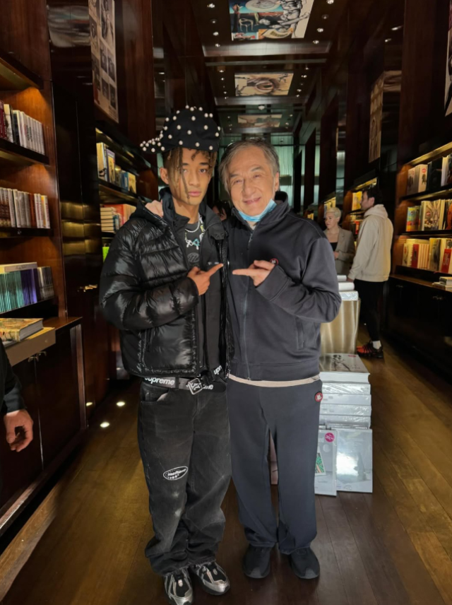 Jaden Smith and Jackie Chan