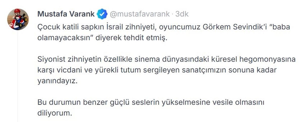 Mustafa Varank'tan 'Kadir Baba'ya destek: Vicdani ve yürekli bir tutum