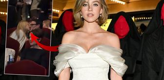 Sydney Sweeney ile Scooter Braun galada dudak dudağa