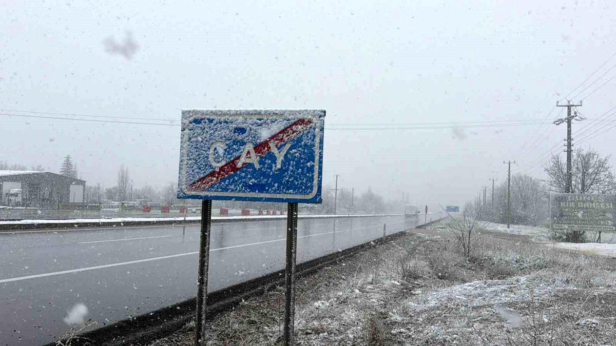 Lapa lapa yağan kar ilçeyi beyaza bürüdü
