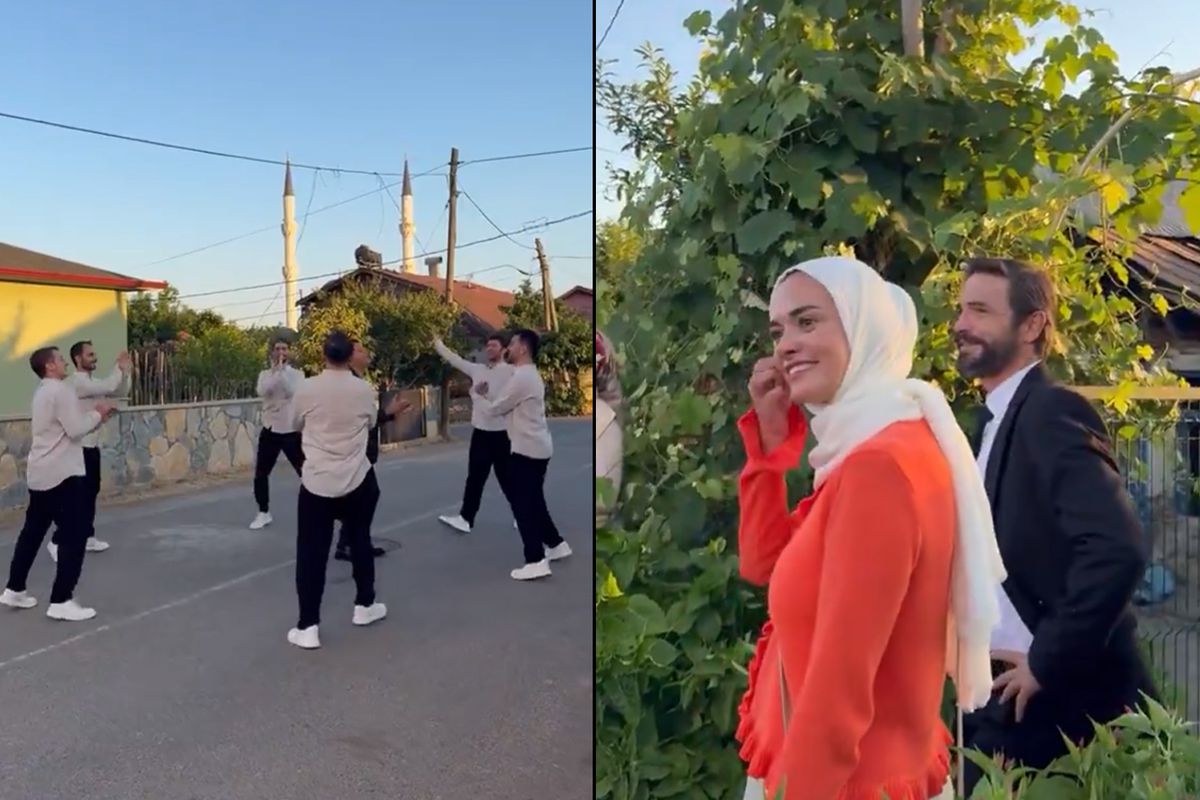 Gassal setinden gülümseten görüntüler! Ahmet Kural’ın keyifli anları