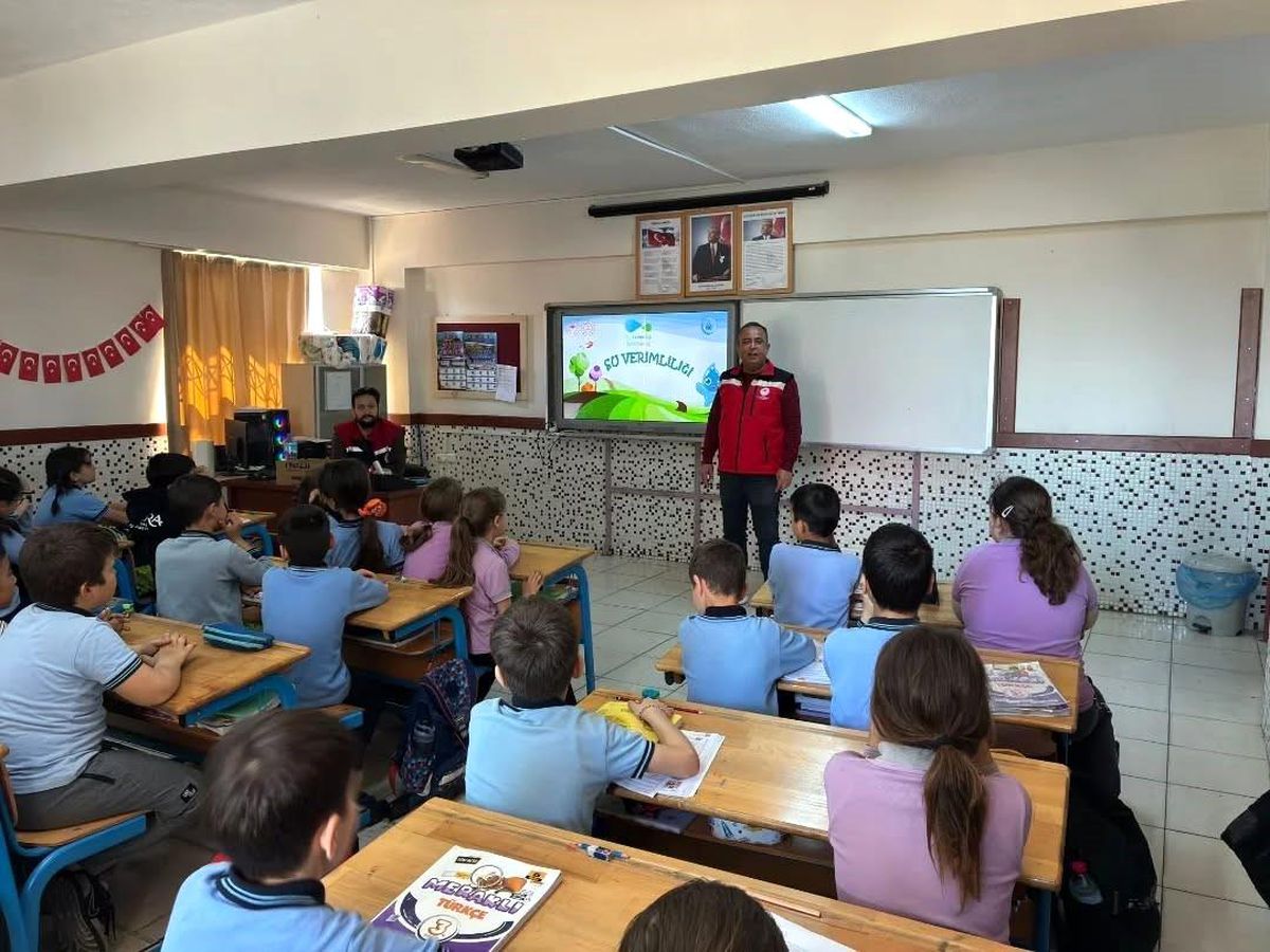 Germencik'te öğrencilere su verimliliğinin önemi anlatıldı