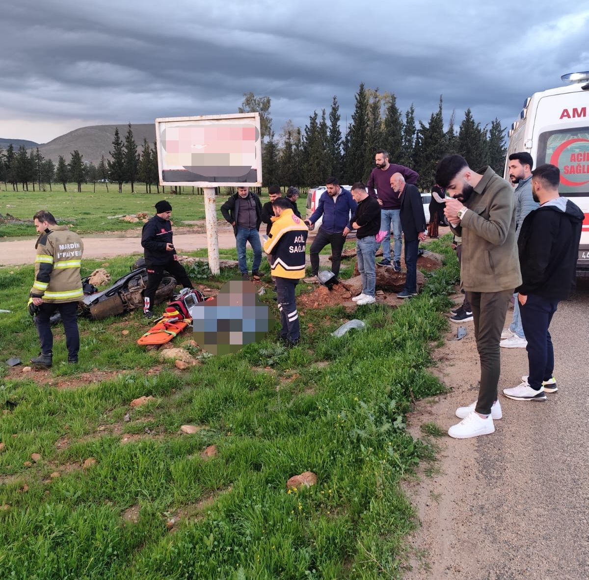 Motosiklet Kontrolden Çıkarak Devrildi: 1 Ölü
