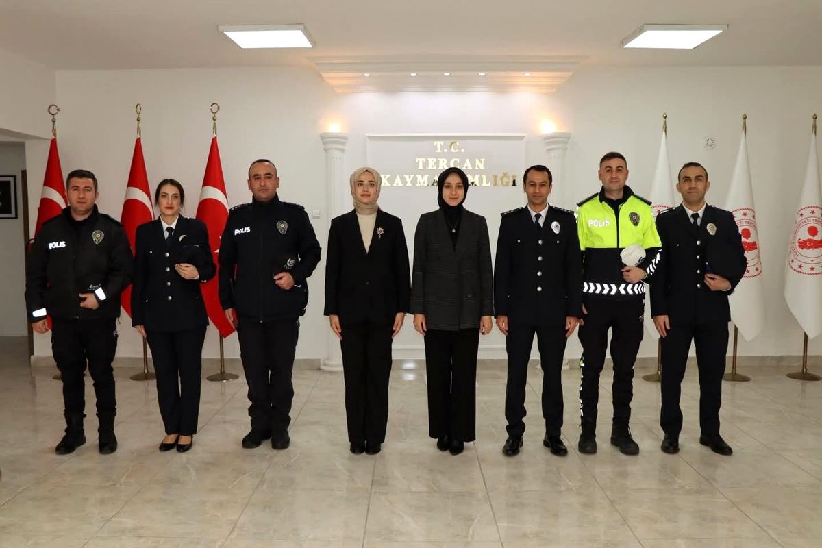 Tercan'da Polis Haftası etkinlikleri kapsamında ziyaretler gerçekleştirildi