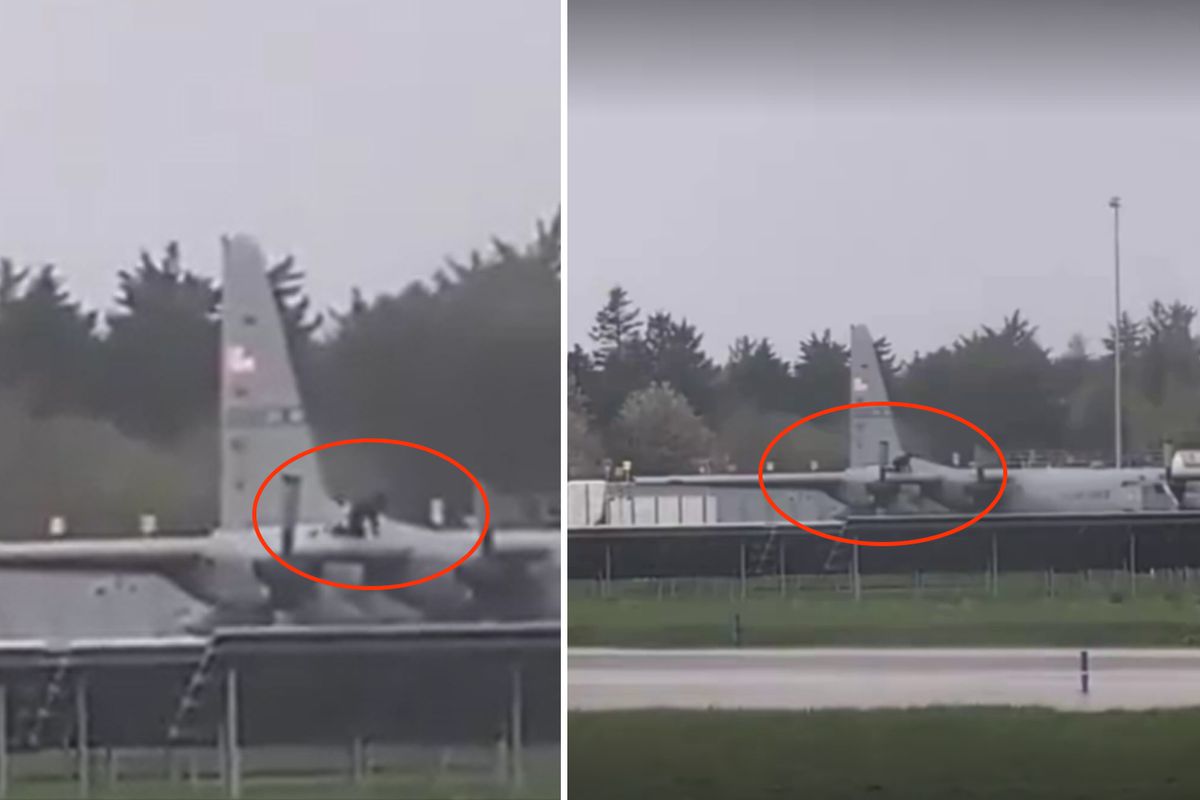 İrlanda'da ABD askeri uçağına baltalı saldırı