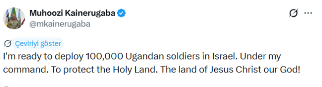 I can mobilize 100 thousand soldiers for Israel