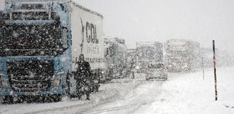 Yaz gelmeyecek gibi! Bu görüntü iki ili bağlayan yoldan