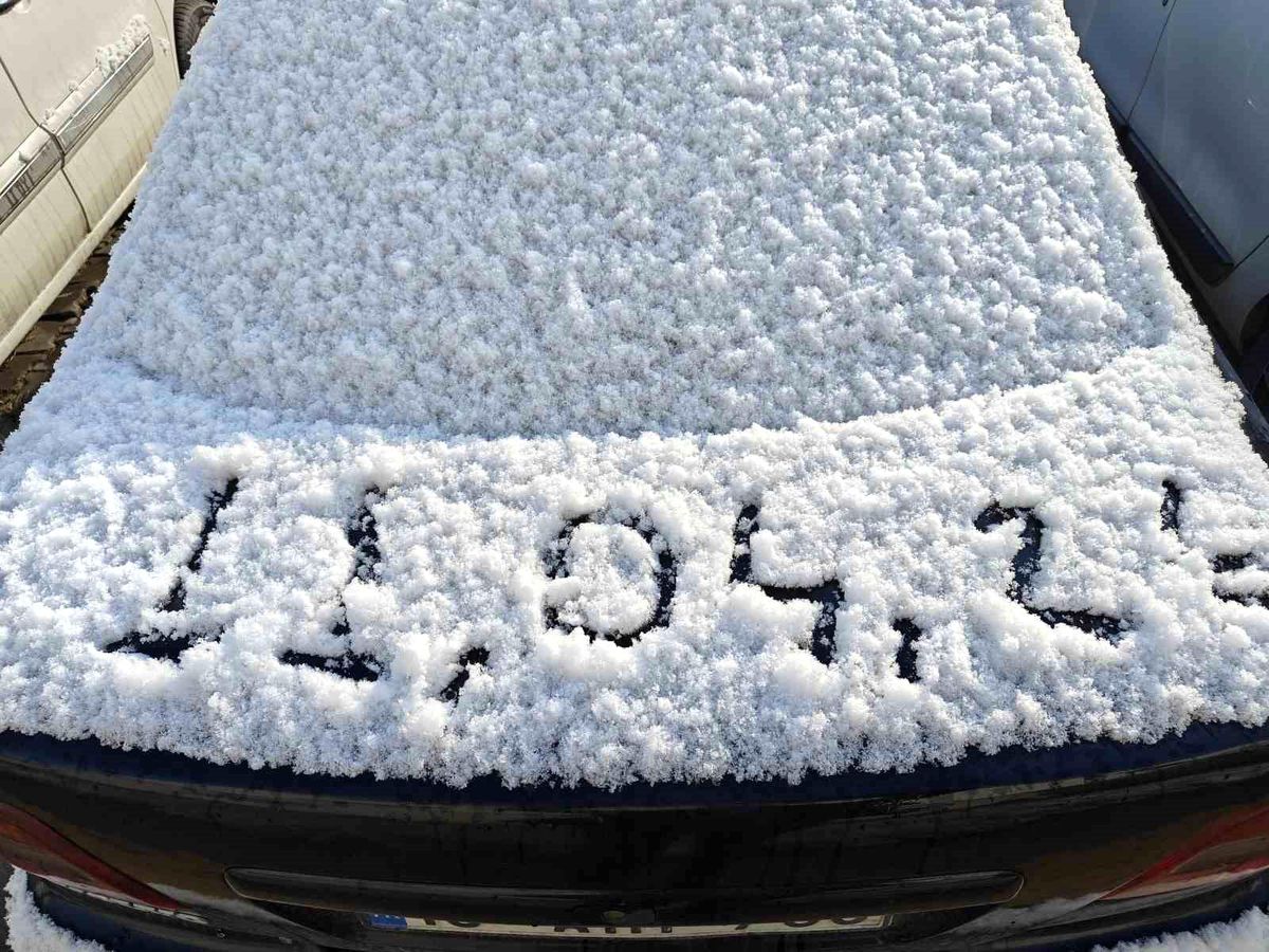 Kayseri'ye Nisan ayında kar yağdı
