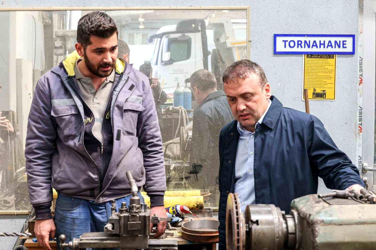Vali Sözer Gülümbe Şantiyesi'nde incelemelerde bulundu