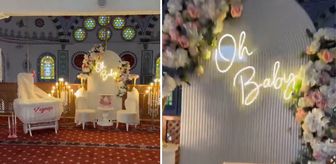 Camide 'Baby Shower' yaptılar, ilçe ayağa kalktı