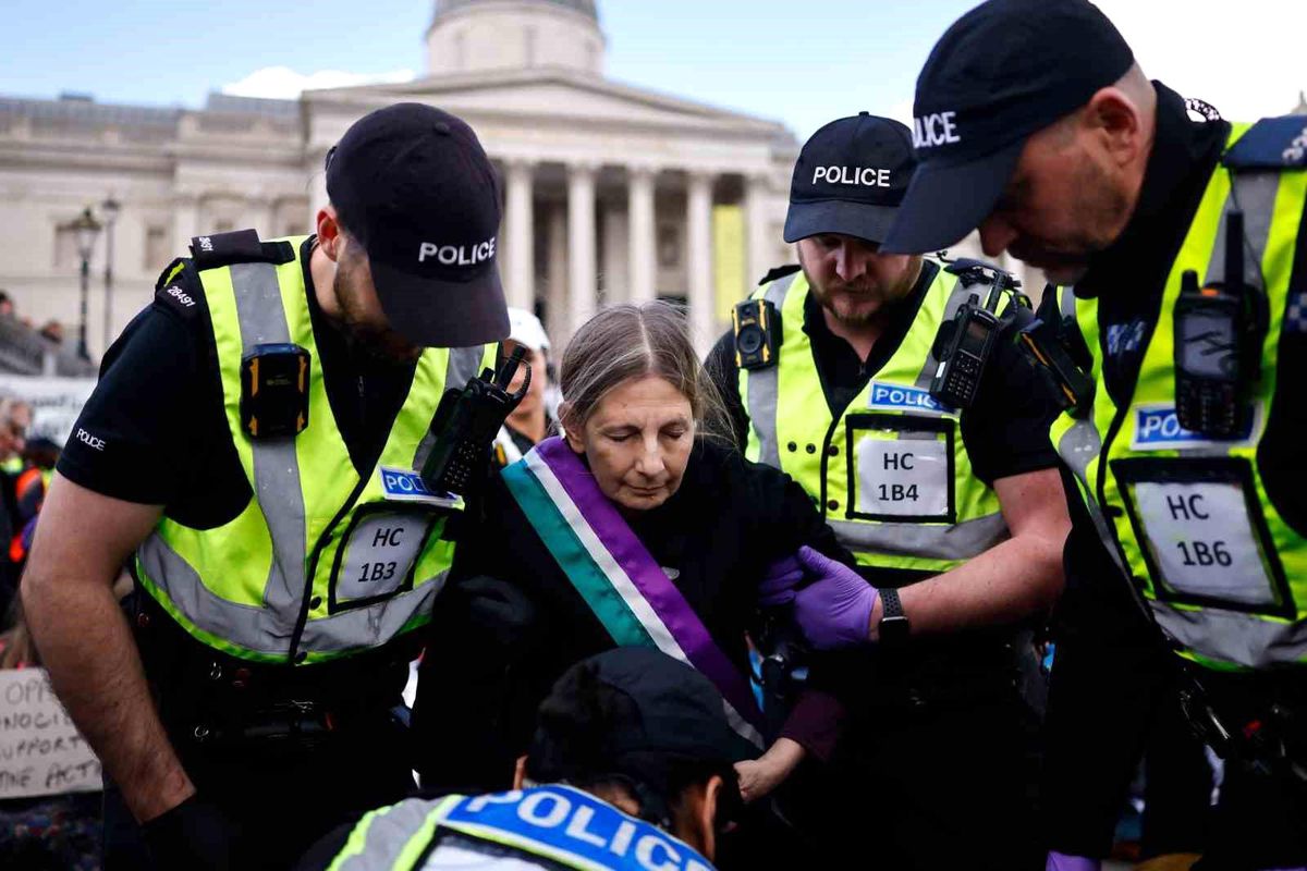 Londra'daki Filistin'e destek protestosunda gözaltı sayısı 523'e yükseldi