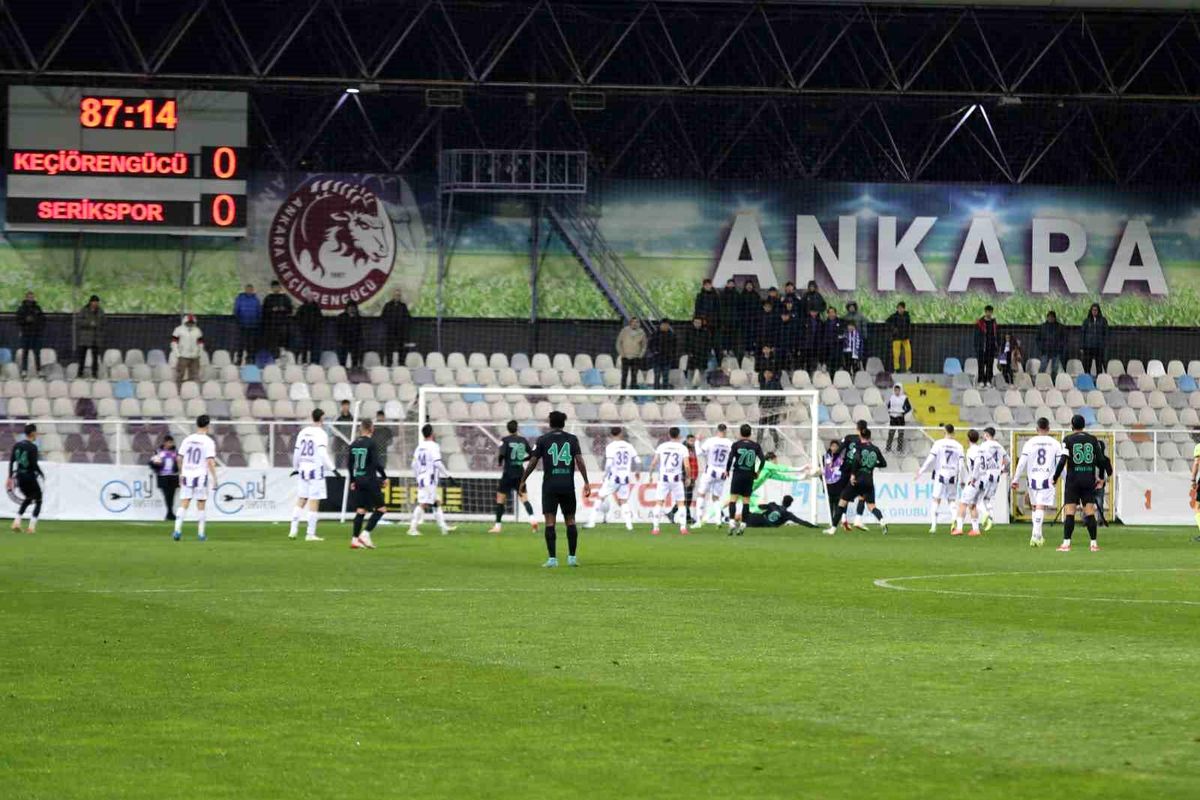 Trendyol 1. Lig: Ankara Keçiörengücü: 0 Serikspor: 0