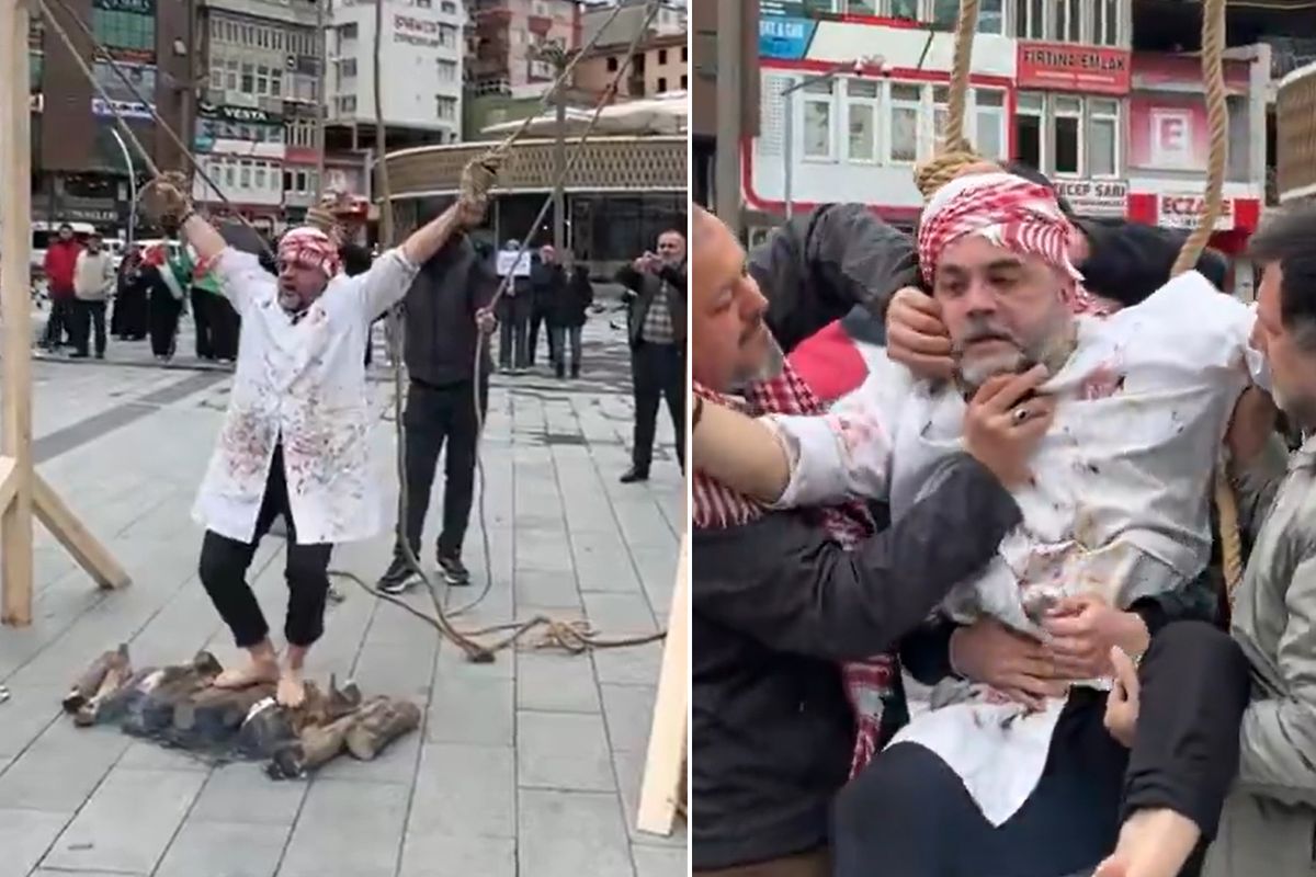 İsrail’in çocuk katliamını protesto etmek isterken yanlışlıkla kendini boğdu