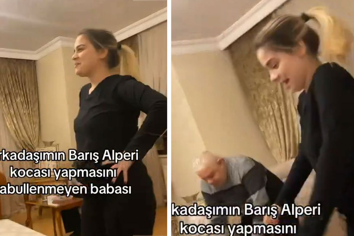 Babasının yanında Galatasaray'ın yıldızına "Kocam" dedi, olanlar oldu
