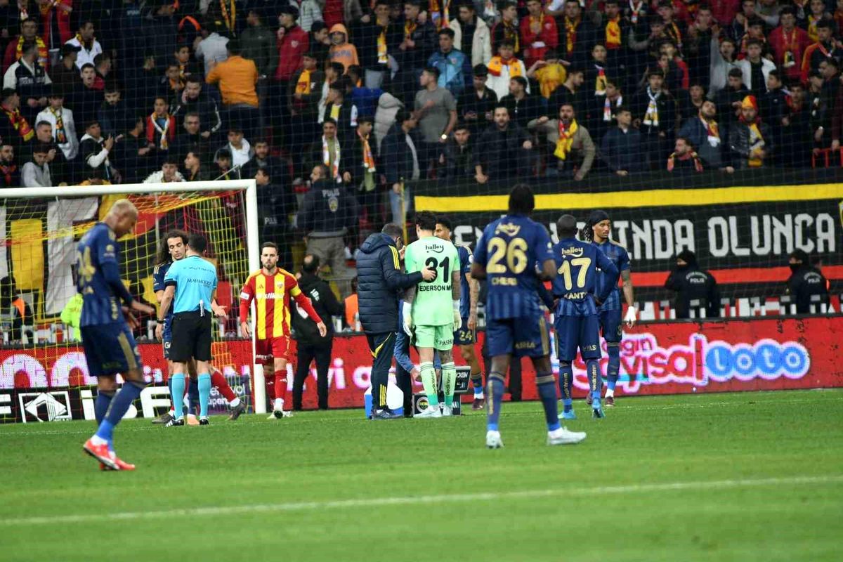 Kayseri'de Ederson'a yabancı madde atan kişi seyirden men cezası aldı