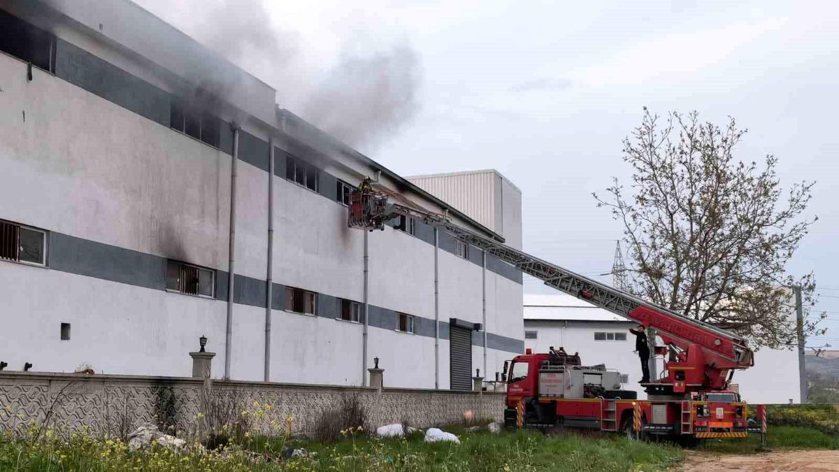 Bursa'da mobilya fabrikasında korkutan yangın