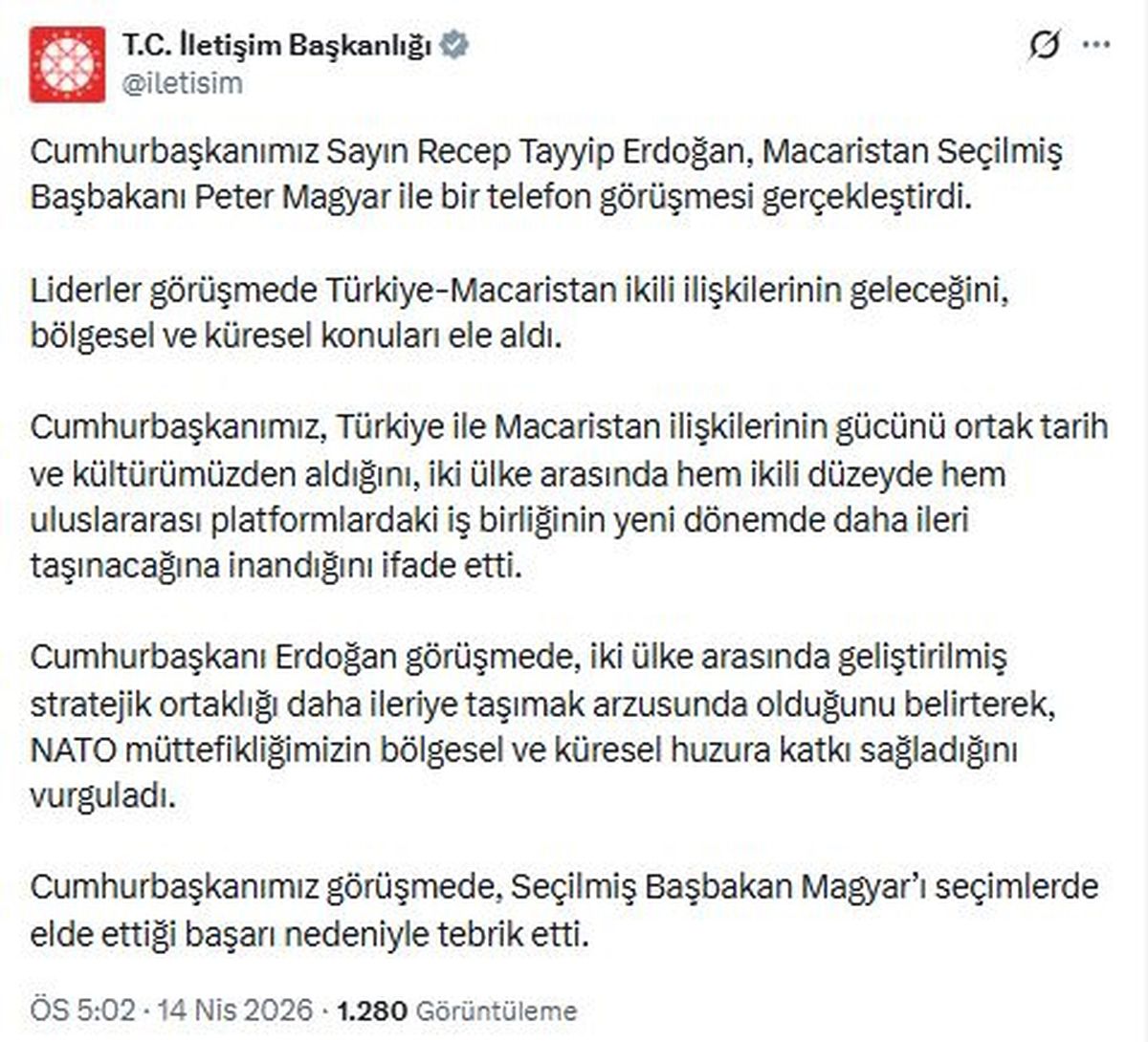 Cumhurbaşkanı Erdoğan, Macaristan'ın yeni başbakanı ile görüştü
