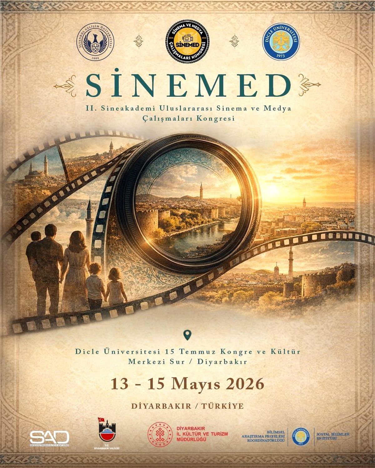 SİNEMED 2026, sinema, medya ve yapay zekayı Diyarbakır'da buluşturacak