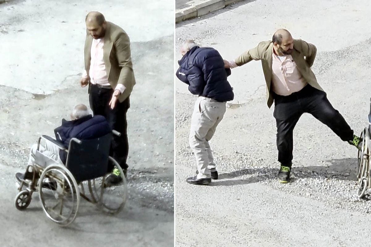 Tekerlekli sandalyedeki babasını azarlayınca mahalledeki gençler tarafından dövüldü