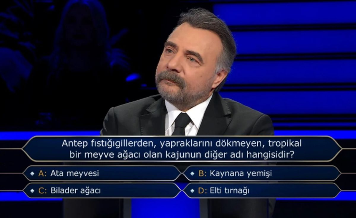 Antep fıstığıgillerden, yapraklarını dökmeyen, tropikal bir meyve ağacı olan kajunun diğer adı hangisidir?