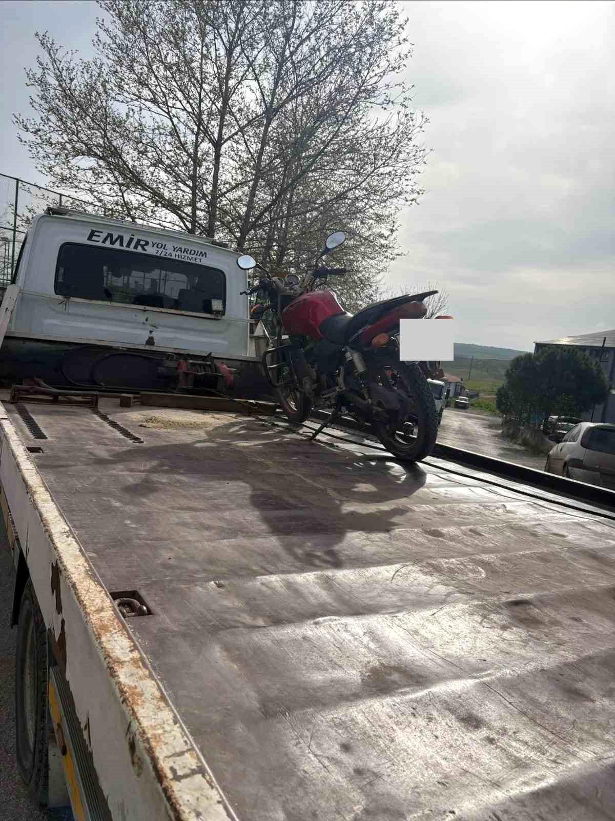 Edirne'de motosikletliye 24 bin 162 TL ceza