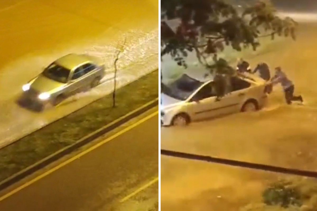 Adana'da şiddetli yağmur cadde ve sokakları göle çevirdi