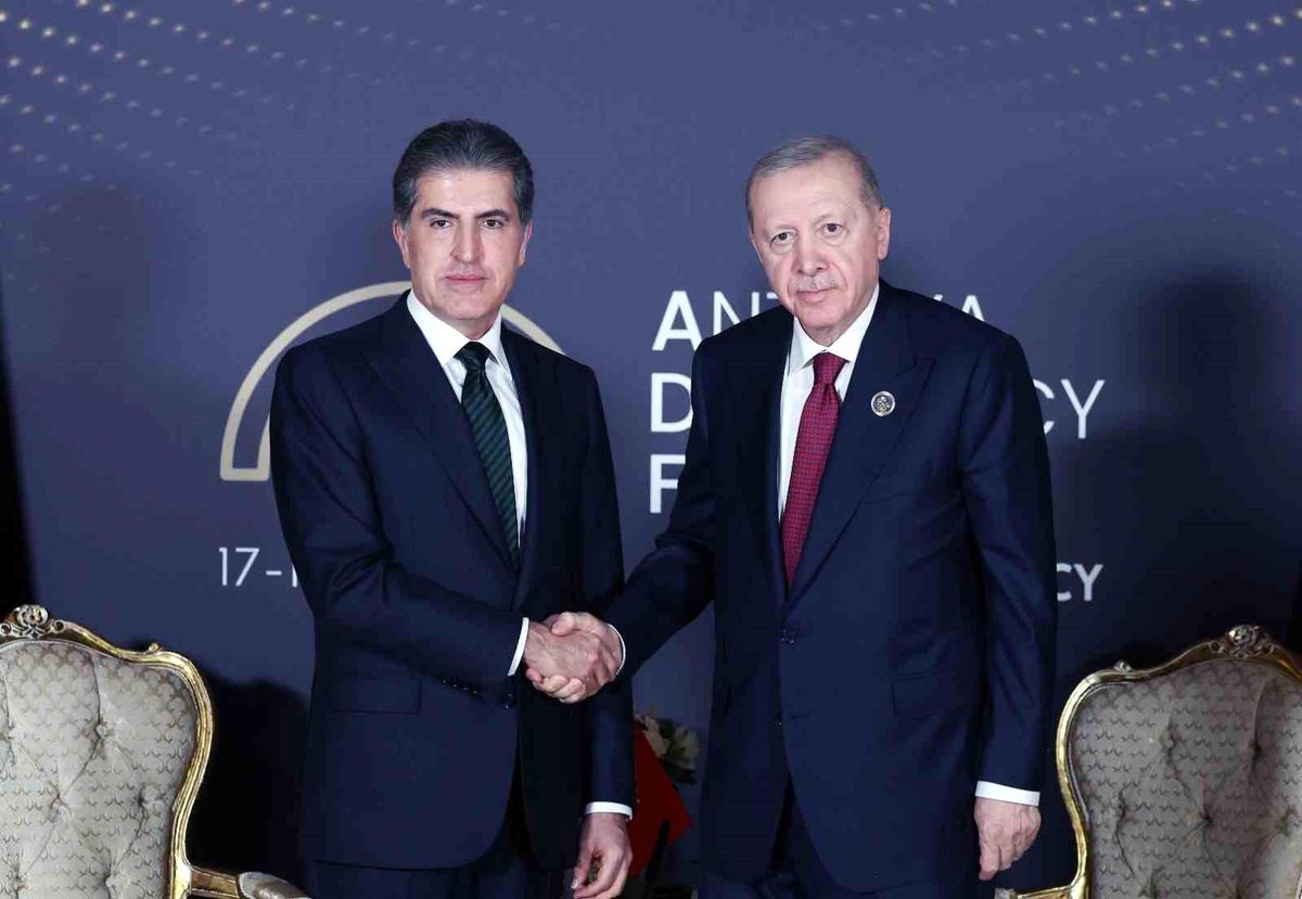 Cumhurbaşkanı Erdoğan, Irak Kürt Bölgesel Yönetimi Başkanı Neçirvan Barzani'yi kabul etti