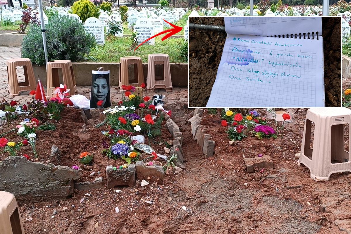 Yan yana toprağa verilen öğrencilerin mezarında depremzede anneden yürek dağlayan not