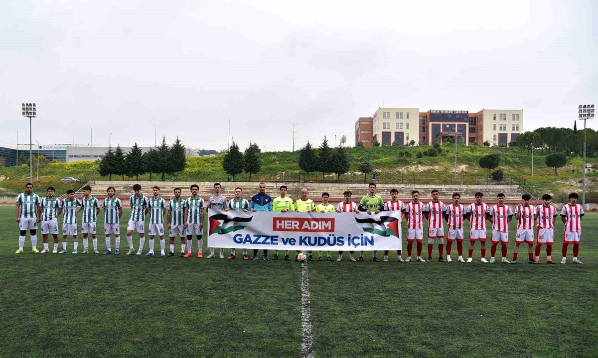 Üniversiteli sporculardan Filistin ve Gazze'ye özgürlük etkinliği