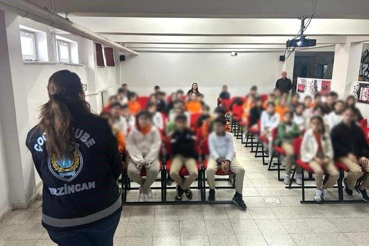Erzincan'da öğrencilere güvenlik ve bilinçlendirme eğitimi