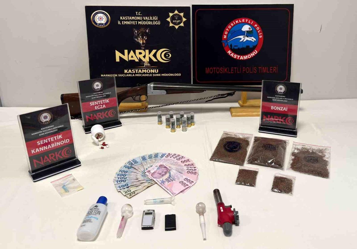 Kastamonu'da uyuşturucu operasyonları: 6 gözaltı