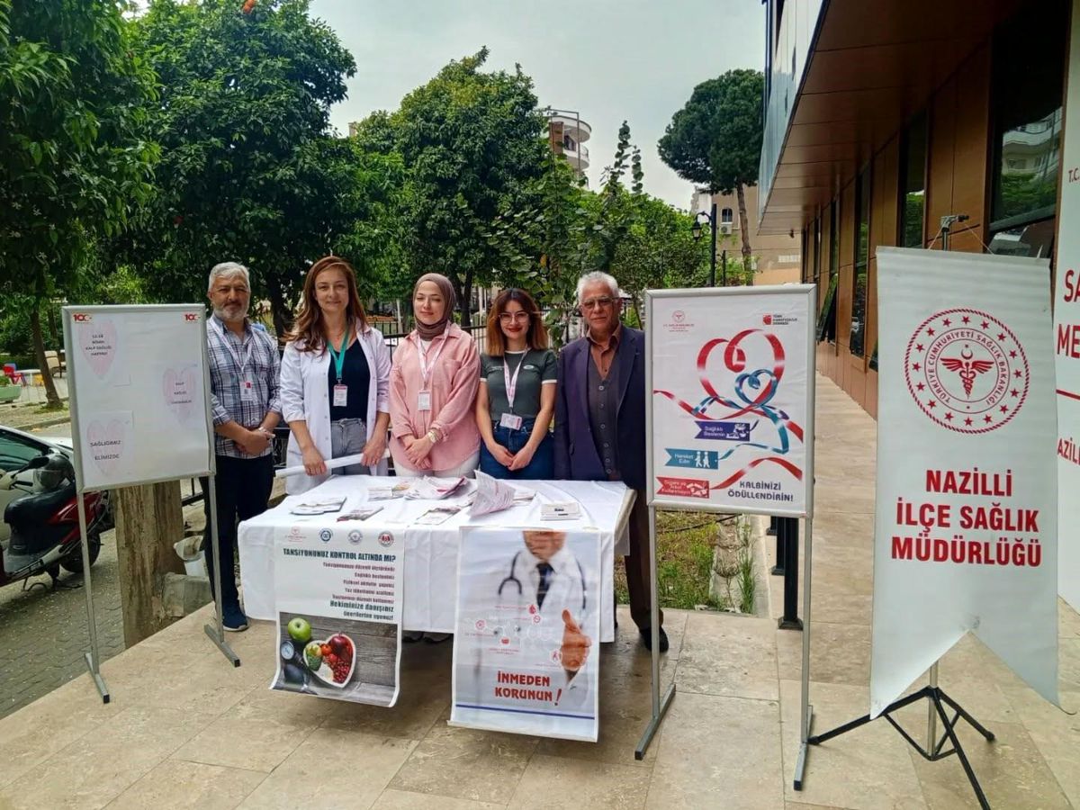 Nazilli'de vatandaşlara kalp sağlığı anlatıldı
