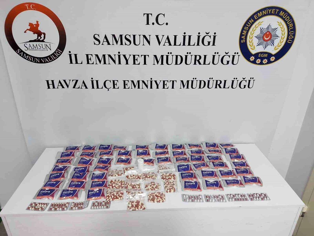 Samsun'da uyuşturucu operasyonu: 3 bin 359 adet hap ele geçirildi
