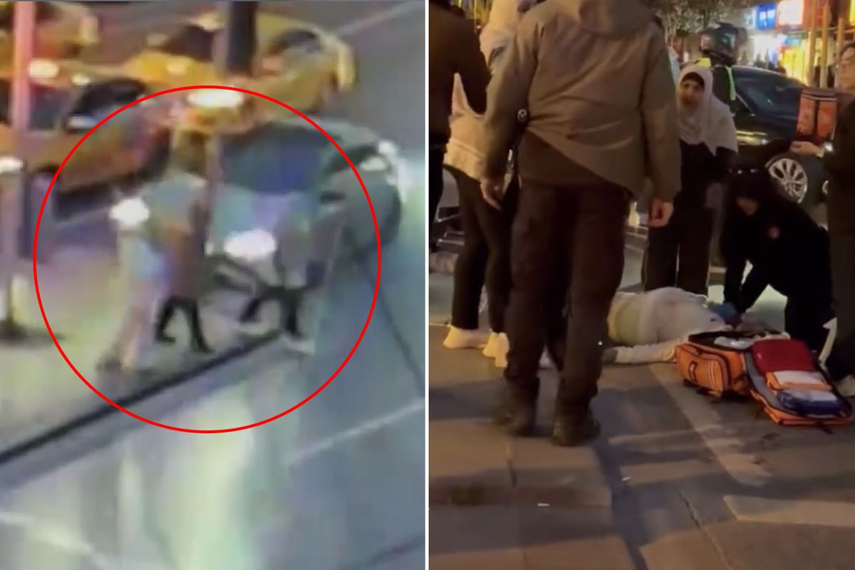 Bayılan sürücü direğe çarptı, direk yayayı ezdi! Yaşam savaşı veriyor