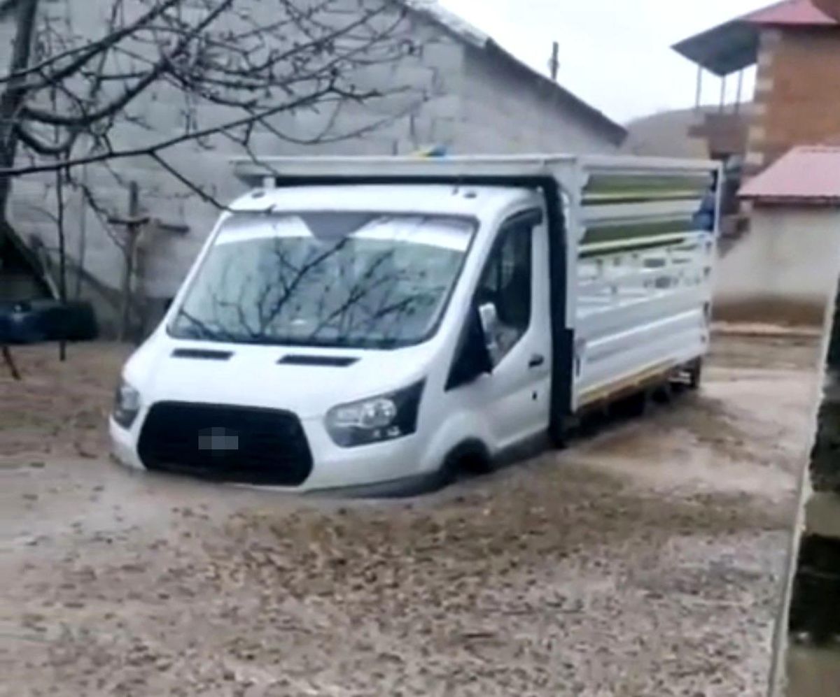 Tatvan'da sel felaketi: Araçlar ve hayvanlar mahsur kaldı