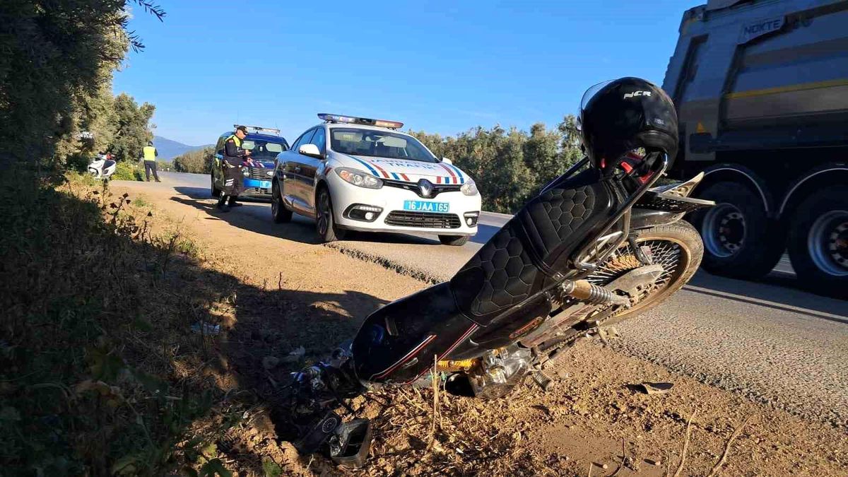 Bursa'da motosiklet kazası: 1 yaralı