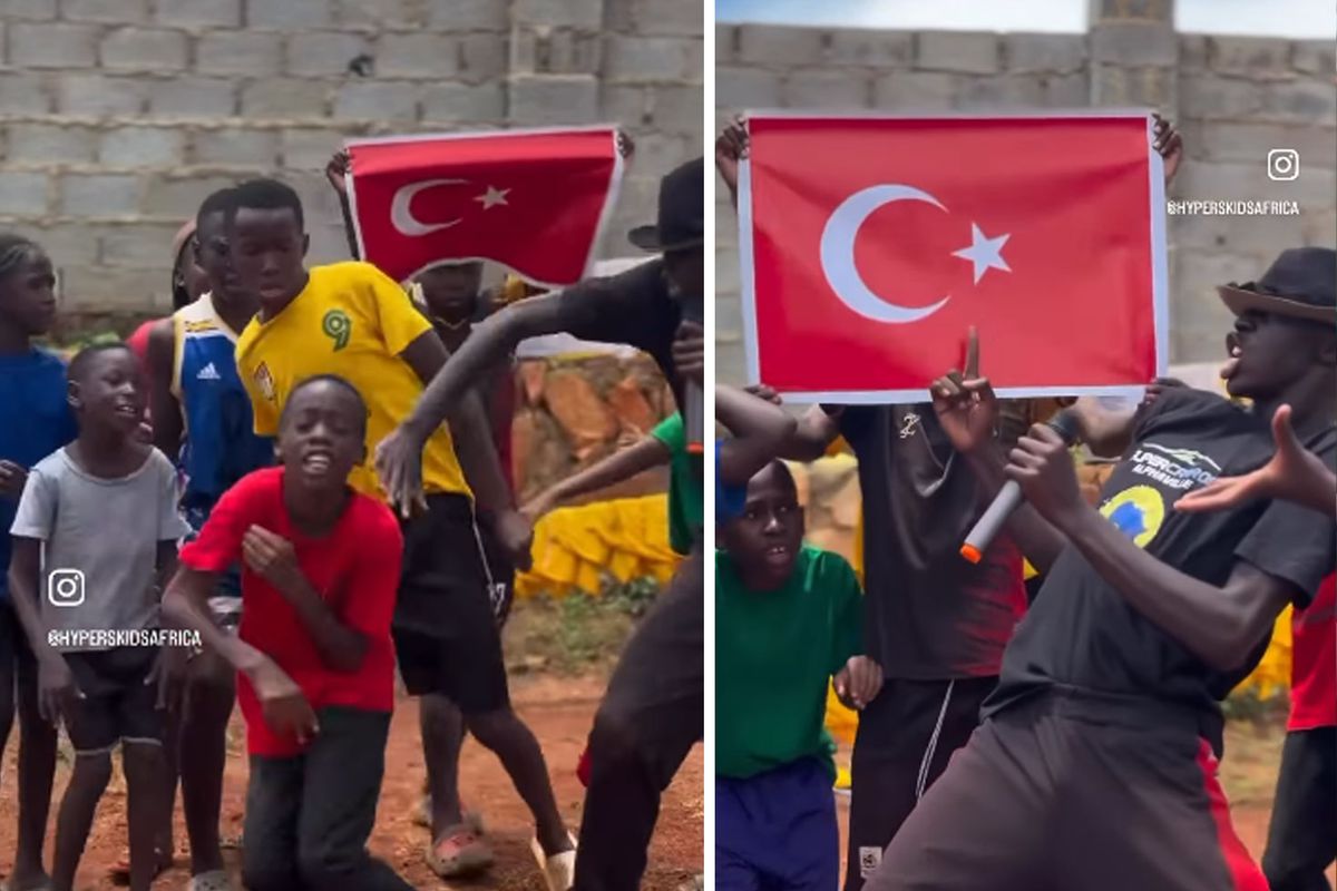 Generali Türkiye'yi tehdit ediyordu! Ugandalı gençlerden Bizim Çocuklar'a özel marş