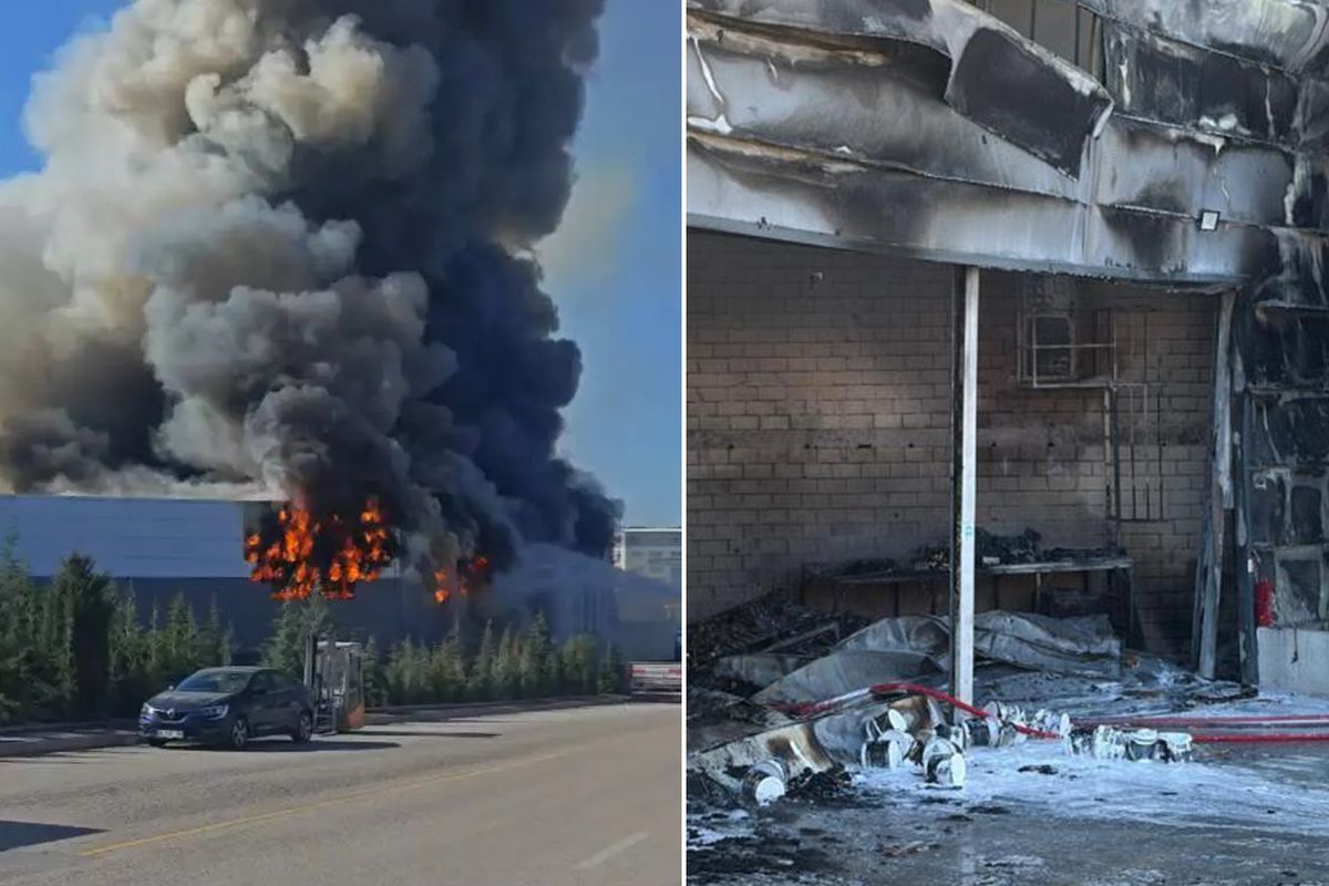 Ankara'da boya fabrikasında yangın: Bir işçi hayatını kaybetti