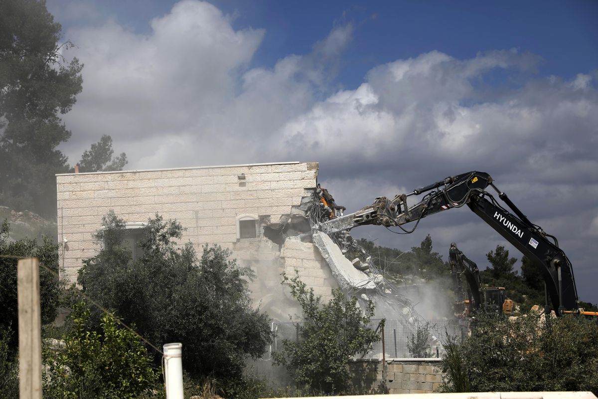 Albüm: İsrail Güçleri, Batı Şeria'da Filistinlilere Ait Bir Evi Yıktı