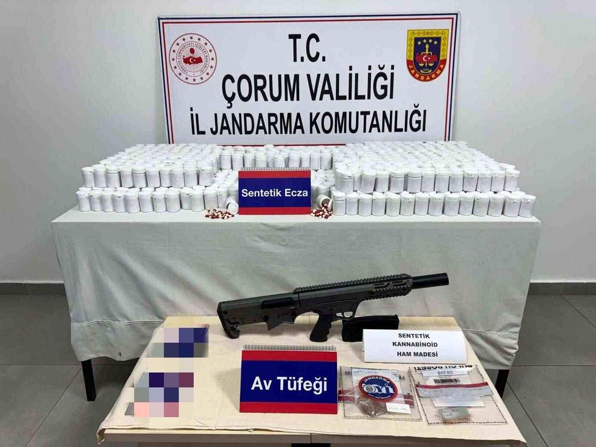Çorum'da jandarma ekiplerinden uyuşturucu operasyonu: 5 gözaltı