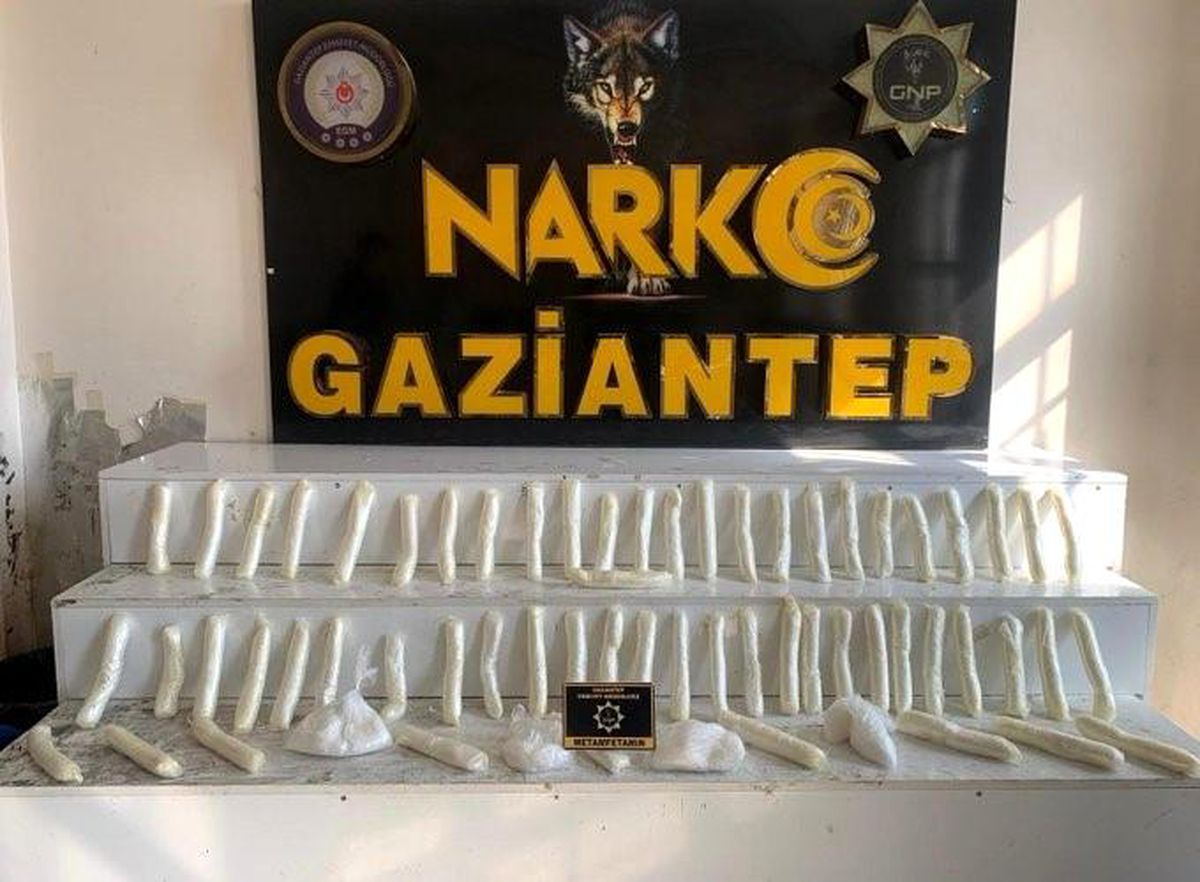 Gaziantep'te 10 kilo metamfetamin ele geçirildi: 1 şahıs tutuklandı
