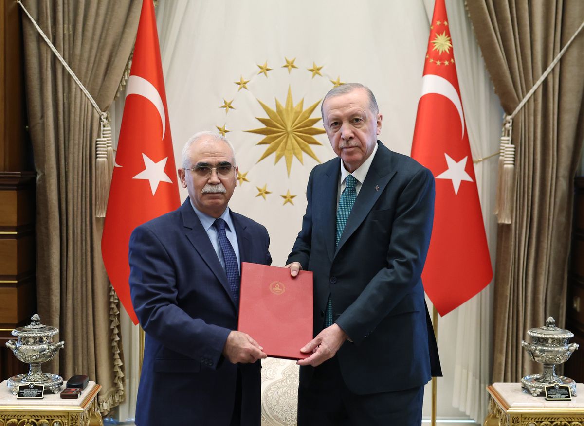 Cumhurbaşkanı Erdoğan, AYM Başkanı Özkaya'yı kabul etti