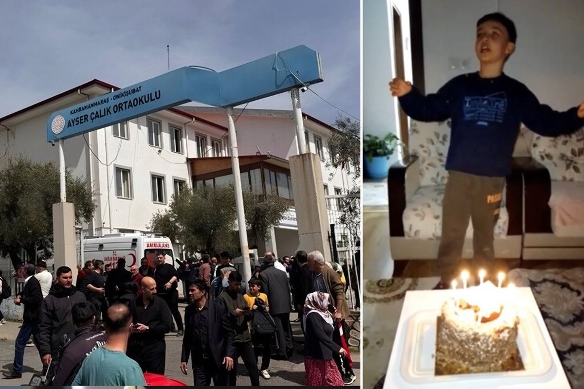 Okul saldırısında öldürülen minik Adnan'ın görüntüleri izleyenleri kahretti