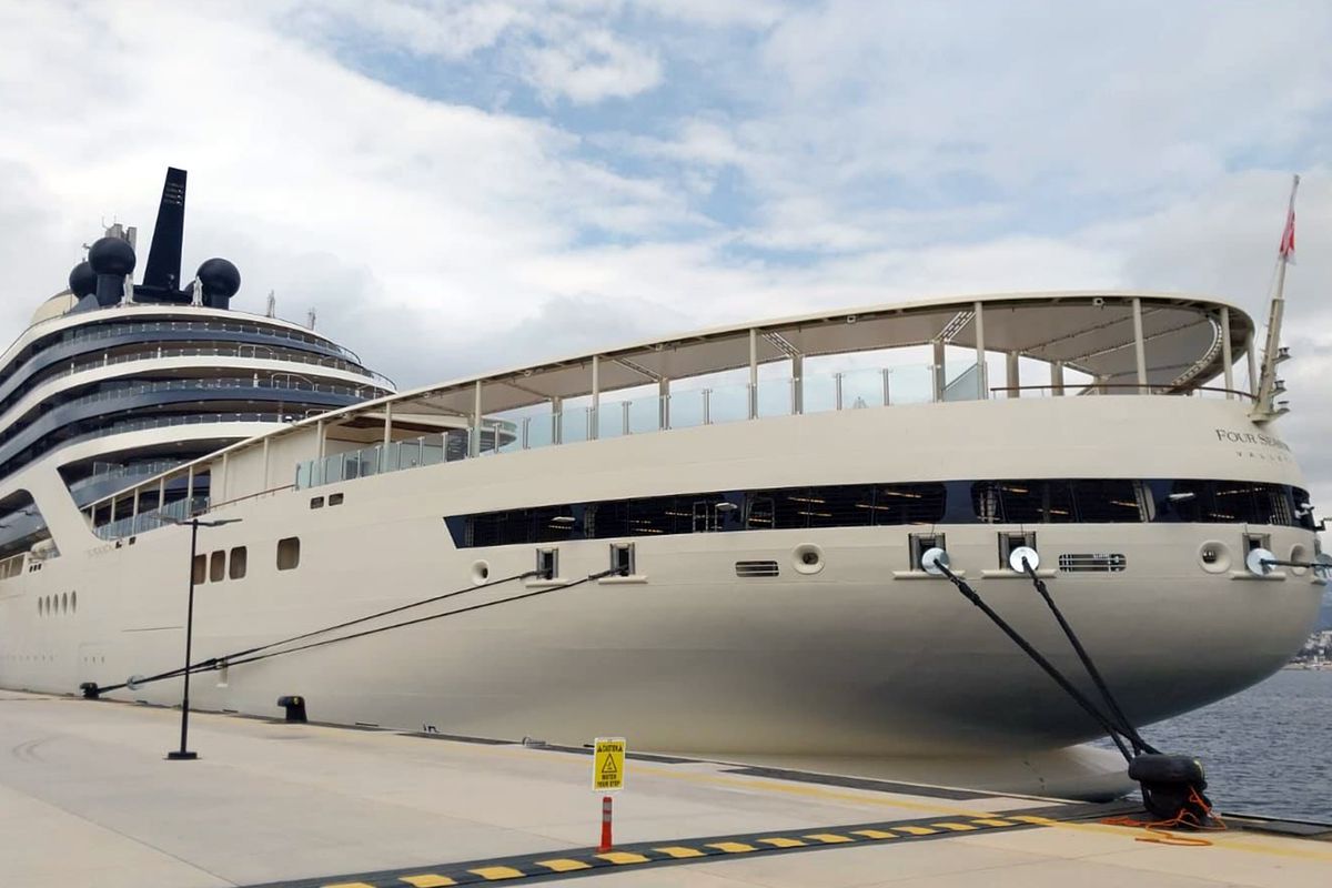 400 milyon avroluk gemi Bodrum'a geldi